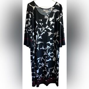 Periwinkle Black and White Dress